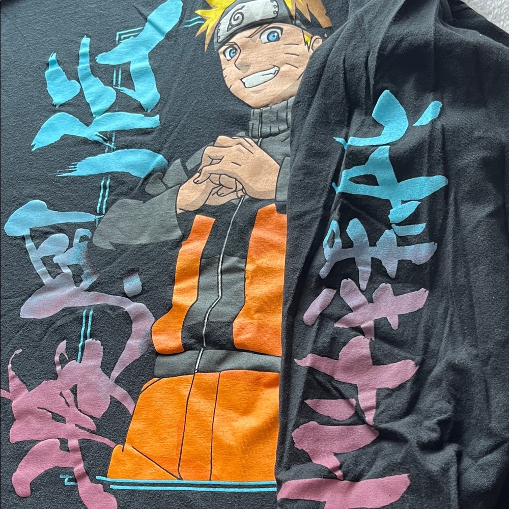 Naruto Graphic Long Sleeve Tee - Black - Picture 5 of 5